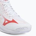 Buty do siatkówki damskie Mizuno Wave Lightning Pro Mid white/rose elegance/lava falls 7