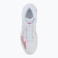 Buty do siatkówki damskie Mizuno Wave Lightning Elite Mid white/rose elegance/lava falls 5