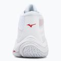 Buty do siatkówki damskie Mizuno Wave Lightning Elite Mid white/rose elegance/lava falls 6