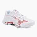 Buty do siatkówki damskie Mizuno Wave Lightning Elite white/rose elegance/lava falls