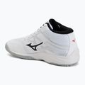 Buty do siatkówki Mizuno Lightning Select Mid white/black/fiery red 3