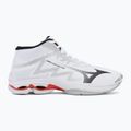 Buty do siatkówki Mizuno Wave Lightning Pro Mid white/black/fiery red 2