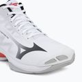 Buty do siatkówki Mizuno Wave Lightning Pro Mid white/black/fiery red 7