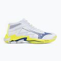 Buty do siatkówki Mizuno Wave Lightning Elite Mid white/lighting yellow/dazzling blue 2
