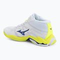 Buty do siatkówki Mizuno Wave Lightning Elite Mid white/lighting yellow/dazzling blue 3