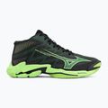 Buty do siatkówki Mizuno Wave Lightning Elite Mid black/glowing apple/mandarin orange 2