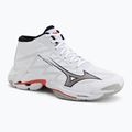 Buty do siatkówki Mizuno Wave Lightning Elite Mid white/black/fiery red