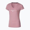 Koszulka do biegania damska Mizuno Core Runbird Tee rose elegance