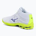 Buty do siatkówki Mizuno Wave Lightning Pro Mid white/lighting yellow/dazzling blue 3