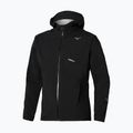 Kurtka do biegania męska Mizuno Trail Waterproof 20K Hooded black