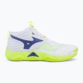 Buty do siatkówki Mizuno Wave Momentum Elite Mid white/lightning yellow/dazzling blue 2