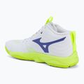 Buty do siatkówki Mizuno Wave Momentum Elite Mid white/lightning yellow/dazzling blue 3