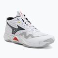 Buty do siatkówki Mizuno Wave Momentum Elite Mid white/black/fiery red