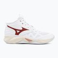 Buty do siatkówki damskie Mizuno Wave Momentum Pro Mid white/rose elegance/lava falls 2