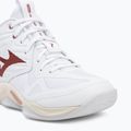 Buty do siatkówki damskie Mizuno Wave Momentum Pro Mid white/rose elegance/lava falls 7