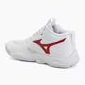 Buty do siatkówki damskie  Mizuno Wave Momentum Elite Mid white/rose elegance/lava falls 3