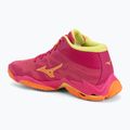 Buty do siatkówki Mizuno Wave Lightning Elite Mid pink tetra/fortune yellow/light 3