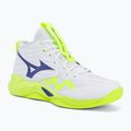 Buty do siatkówki Mizuno Wave Momentum Pro Mid white/lightning yellow/dazzling blue