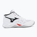 Buty do siatkówki Mizuno Wave Momentum Pro Mid white/black/fiery red 2