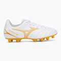 Buty piłkarskie dziecięce Mizuno Monarcida Neo III Select FG white/mp gold 2