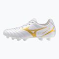 Buty piłkarskie dziecięce Mizuno Monarcida Neo III Select FG white/mp gold