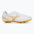 Buty piłkarskie dziecięce Mizuno Monarcida Neo III Select AG white/mp gold 2