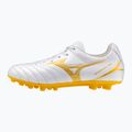 Buty piłkarskie dziecięce Mizuno Monarcida Neo III Select AG white/mp gold