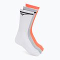 Skarpety Mizuno Training With Line white/cloudspace/lava orange
