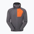 Bluza męska Rab Superflux Hoody graphene/firecracker 9