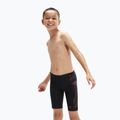 Jammery pływackie dziecięce Speedo Plastisol Placement Jammer black/fed red/dapple grey 5