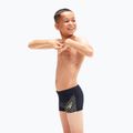 Bokserki kąpielowe dziecięce Speedo Medley Logo Aquashort true navy/spritz 6