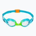 Okulary do pływania dziecięce Speedo Illusion azure blue/fluro green/fluro orange/clear 2