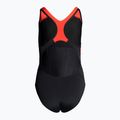 Strój pływacki jednoczęściowy damski Speedo Plastisol Laneback black/fed red/white 2