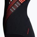 Strój pływacki jednoczęściowy damski Speedo Plastisol Laneback black/fed red/white 4