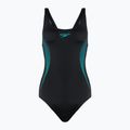 Strój pływacki jednoczęściowy damski Speedo Placement Muscleback black/chroma blue/aquarium