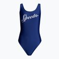 Strój pływacki jednoczęściowy damski Speedo Logo Deep U-Back ammonite