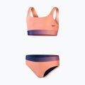Strój pływacki dwuczęściowy dziecięcy Speedo Contrast Band Two Piece soft coral/miami lilac 2