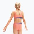 Strój pływacki dwuczęściowy dziecięcy Speedo Contrast Band Two Piece soft coral/miami lilac 7