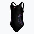 Strój pływacki jednoczęściowy dziecięcy Speedo Plastisol Placement Muscleback black/rose violet 3