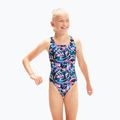 Strój pływacki jednoczęściowy dziecięcy Speedo Digital Allover Leaderback tr navy/black/flame blue 3