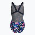 Strój pływacki jednoczęściowy dziecięcy Speedo Digital Allover Leaderback tr navy/black/flame blue 2