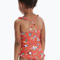 Strój pływacki jednoczęściowy dziecięcy Speedo Digital Frill Thinstrap coral/sweet taro/white 5