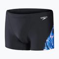 Bokserki pływackie męskie Speedo Allover Digital V-Cut Aquashort black/blue 5