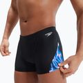Bokserki pływackie męskie Speedo Allover Digital V-Cut Aquashort black/blue 10