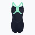 Strój pływacki jednoczęściowy damski Speedo Medley Logo Medalist navy/green 2