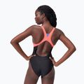 Strój  pływacki jednoczęściowy damski Speedo Zip Colorblock anthracite 2