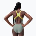 Strój pływacki jednoczęściowy damski Speedo Zip Colorblock soft olive 2
