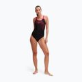 Strój pływacki jednoczęściowy Speedo Medley Logo Medalist black/electric pink 6