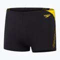 Bokserki pływackie męskie Speedo Hyper Boom Splice black/lemon drizzle