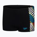 Bokserki pływackie dziecięce Speedo Digital Panel Aquashort black/white/watermelon